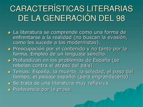 Ppt El Modernismo Y La GeneraciÓn Del 98 Powerpoint Presentation