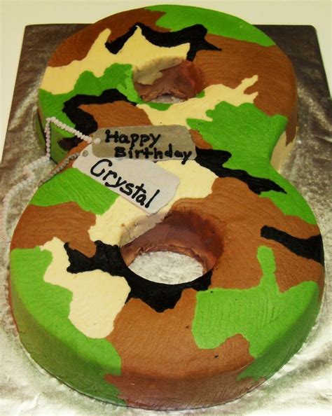 Army cake a surpirse cake for a 9 year old boy who loves playing army. Camo Cakes - Decoration Ideas | Little Birthday Cakes