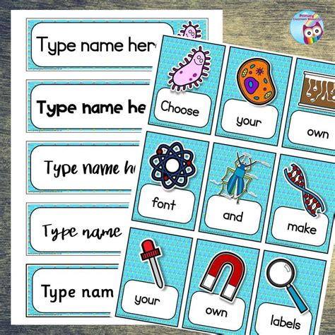 Editable Name Tray And Coat Peg Labels Science Primary Classroom