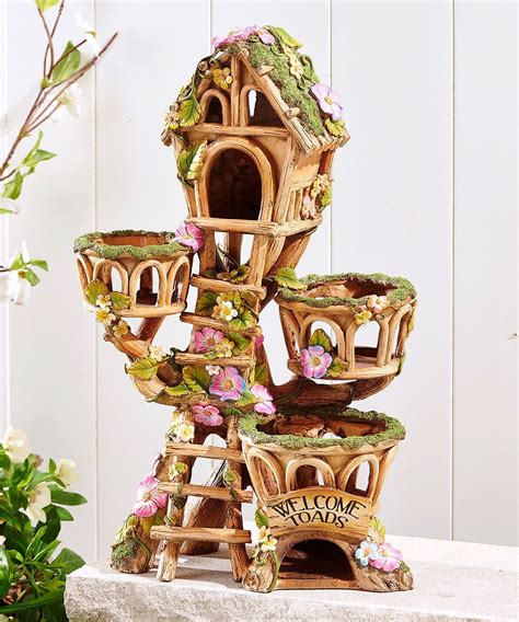Fairy Garden Miniature ~ Enchanted Garden Tree House Pot Planter