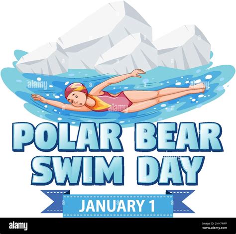 Polar Bear Plunge Day Icon Illustration Stock Vector Image Art Alamy
