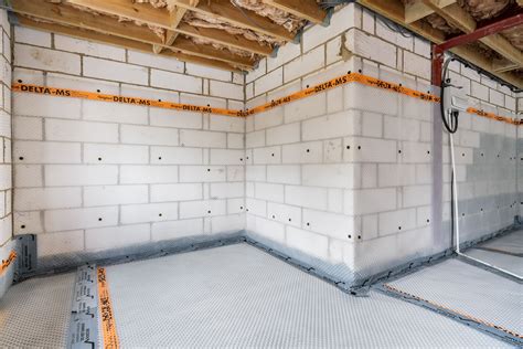 Structural Waterproofing Basement Project Using Delta Membrane Products