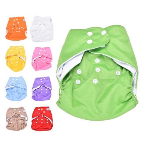 Hntob Ed Shop Newborn Baby Adjustable Washable Reusable Cloth Diaper