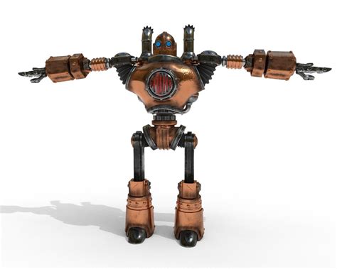 Robot Steampunk Pbr 3d Model Turbosquid 1279833