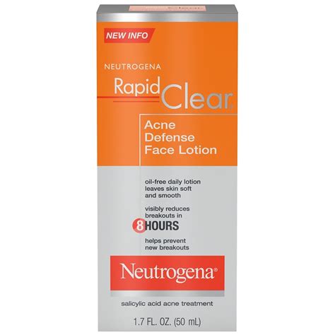 Neutrogena Rapid Clear Acne Defense Face Lotion Walgreens