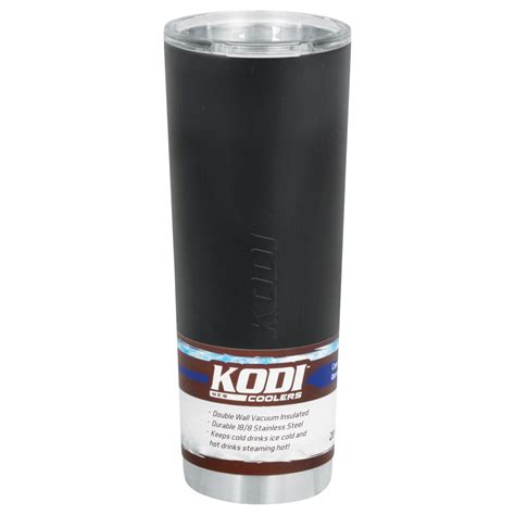 Kodi Black Matte Slim Tumbler Shop Travel And To Go At H E B