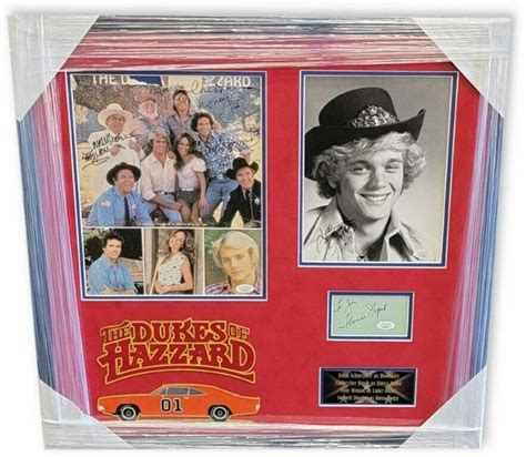 The Dukes Of Hazzard Cast Signed Autographed Framed Photo Collage Bach