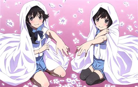 anime monogatari seriler karen araragi tsukihi araragi hd masaüstü duvar kağıdı