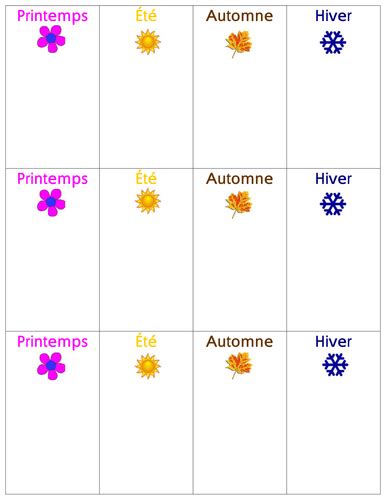 French Days Months And Seasons Teaching Resources