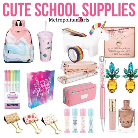 Cute 16 Back To School Supplies For Teen Girls