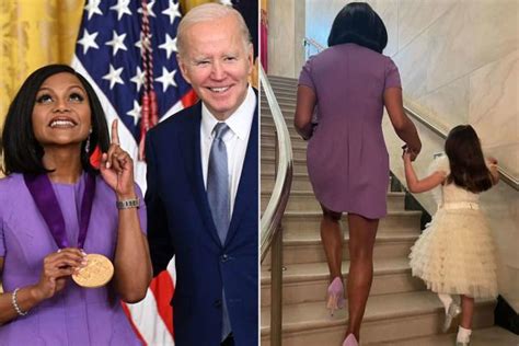 Mindy Kaling Takes Daughter To White House To Receive National Medal Of