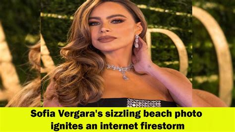 sofia vergara s stunning beach photo sets the internet ablaze