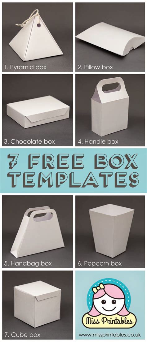 25 Plus Awesome Free Paper Box and Bag Templates — EPC Crafts