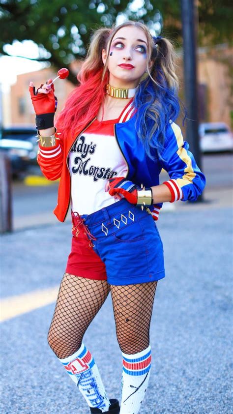 Diy Harley Quinn Costume Red Dress Eboni Murrell