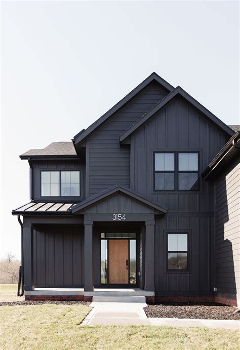 Black House Exterior Paint Whistling Straights Home Plan Wdm