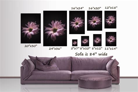 Wall Display Guide Wall Size Comparison Chart Poster Print Etsy
