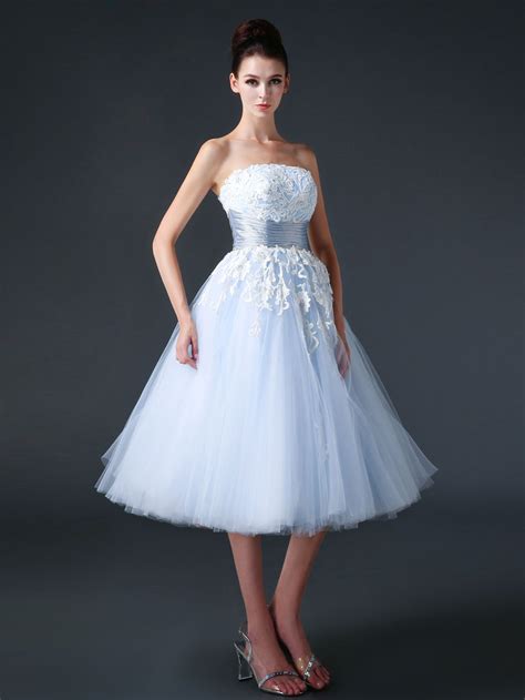 Blue Retro 50s Tea Length Prom Dress Formal Dress Cc3005 Jojo Shop