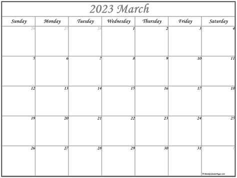March 2020 Calendar Free Printable Monthly Calendars