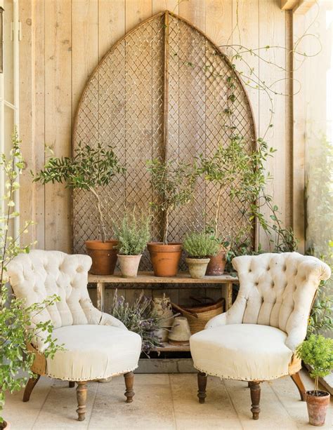 Sitting Area For Indoor Garden Atrium French Country Porch French