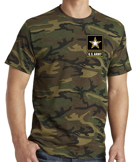 Mens Us United States Army Camoflauge Tee Shirt Military Camo 4xl