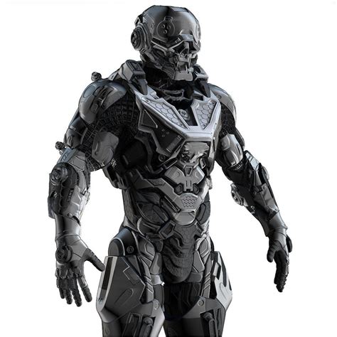 Cybernetist Zbrush 3d Cgtrader Armor Concept Sci Fi Concept Art