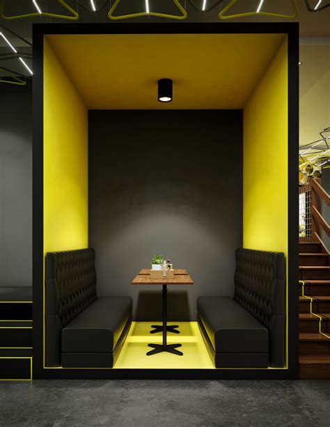 Modern Fast Food Restaurant Interior Design Comelite Architecture