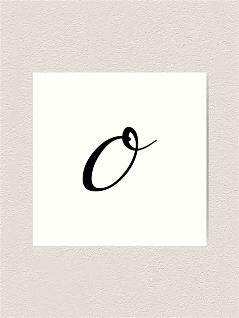 Monogram Lower Case O Art Print For Sale By Designsbyleah Redbubble