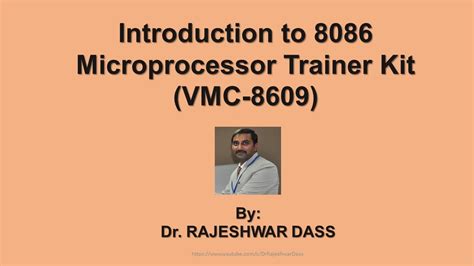 Introduction To 8086 Microprocessor Trainer Kit Vmc 8609 Youtube