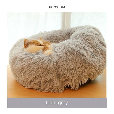 Pet Dog Cat Calming Bed Comfy Shag Warm Fluffy Bed Nest Mattress Fur