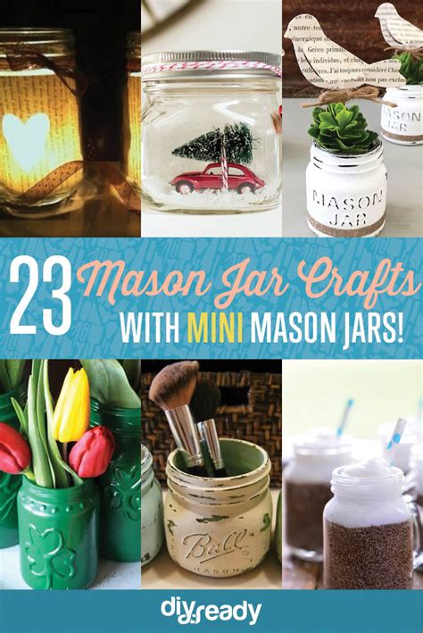 23 Diy Crafts With Mini Mason Jars Cool Mason Jar Crafts
