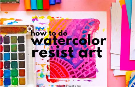 Need A Super Simple Art Project In A Hurry Try Watercolor Resist Art