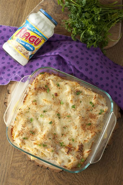 Bacon Alfredo Pasta Bake Wishes And Dishes