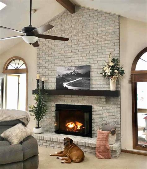 Best Paint For Interior Brick Fireplace Fireplace Guide By Linda
