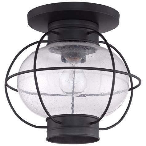 Choose the perfect ceiling lights for your home from our extensive selection from leading australian and international suppliers. Seeded Glass Close To Ceiling Light Black Quoizel Lighting ...