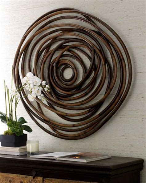 Round Circular Wood Bamboo Wall Art Handmade Hcs16h610q Outdoorwood