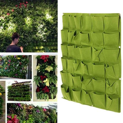 4791218 Pockets Planting Bags Garden Vertical Hanging Wall Seedling