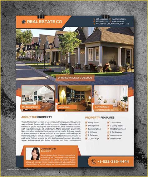 Property Brochure Template Free Of 40 Professional Real Estate Flyer