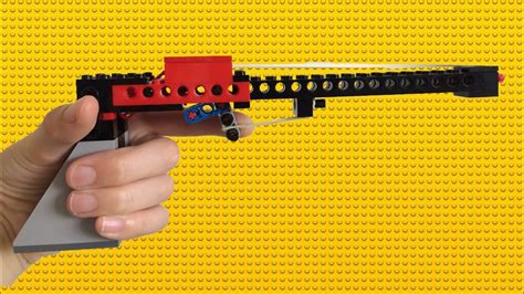Simple Working Semi Automatic Lego Gun Youtube