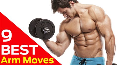 9 Best Dumbbell Moves For Bigger Arms At Home Arm Workouts Youtube