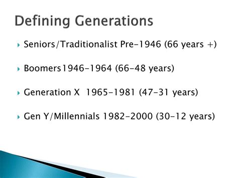 Ppt Understanding Generations In The Workplace Powerpoint