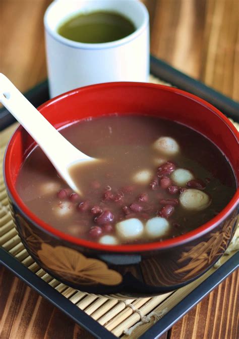 Korean Food Photo Danpatjuk Sweet Red Bean Soup On