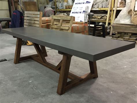 Concrete Dining Table Custom Concrete Kitchen And Dining Tables