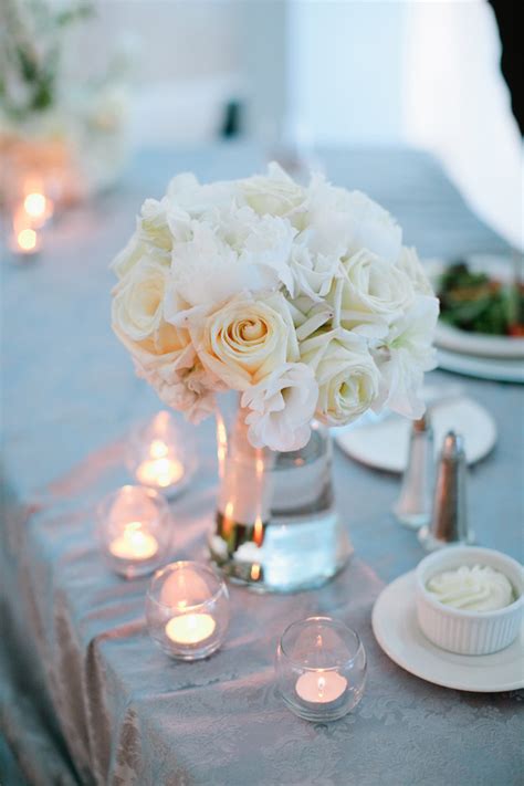 White Rose Wedding Centerpiece Elizabeth Anne Designs The Wedding Blog