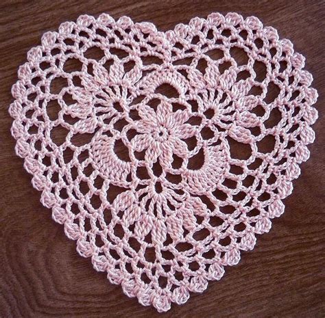 Cluster Heart Crochet Heart Pattern Crochet Doily Patterns Doily