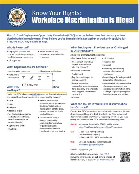 Eeoc Releases Updated Updated Know Your Rights Poster Material Handling Wholesaler
