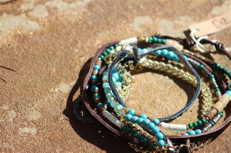 turquoise-leather-chain-wrap-bracelet-leather-chain