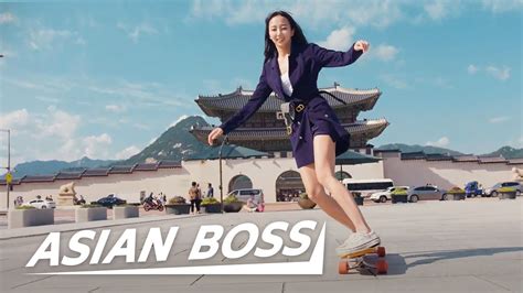 Learning To Longboard Dance With Viral Skater Sensation Hyojoo Everyday Bosses 26