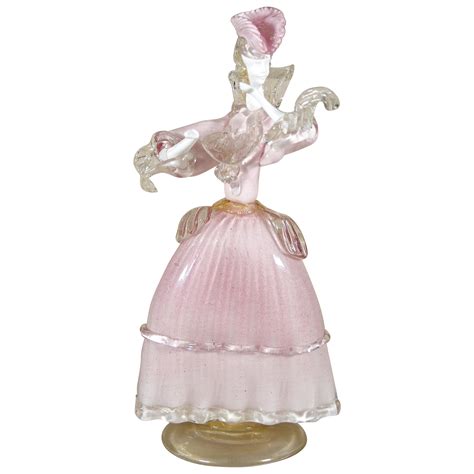 Mid Century Murano Glass Figurine The Noble Lady Italy Circa 1950 For Sale At 1stdibs