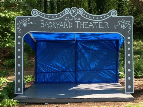 The Stage My Husband And I Built For Our Backyard Talent Show Outdoor