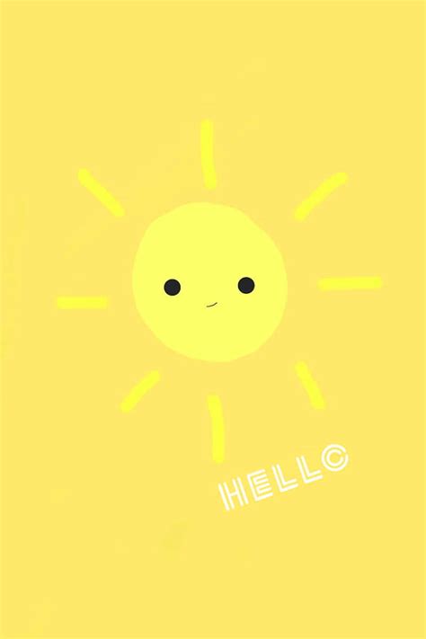 Download Brighten Up Your Day With A Cute Sun Wallpaper
